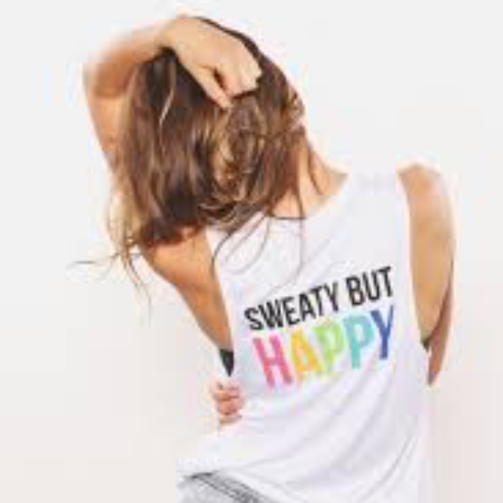 Sweaty But Happy Muscle Tank
